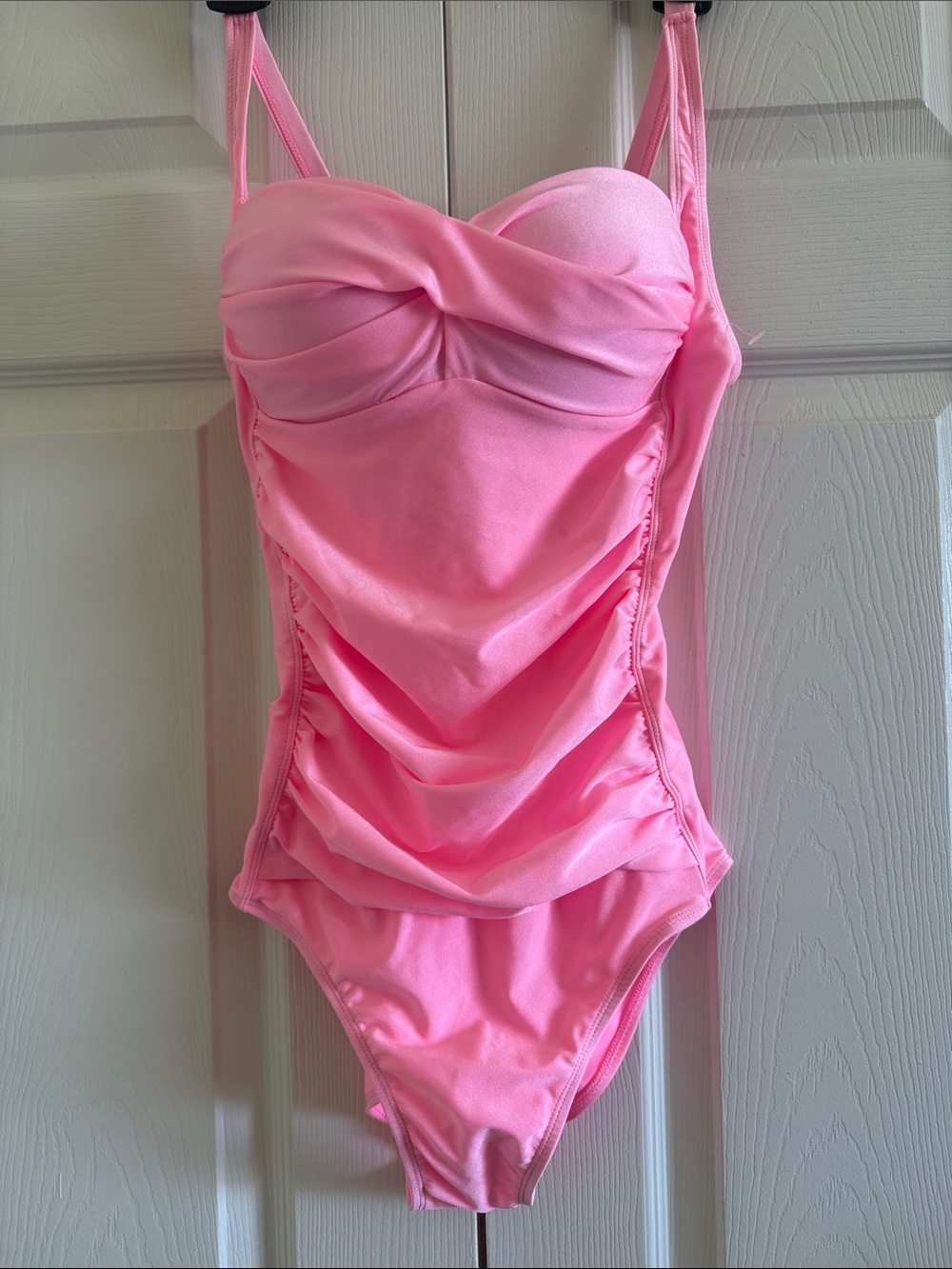 NWT Betsy Johnson Pink Cotton Candy One Piece Swimwear, Size S, Cups up to C.
